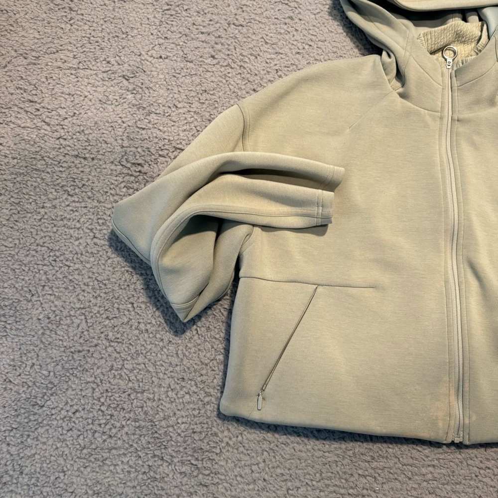Lululemon Soft Oversized Zip Hoodie Size M/L Green Fern W3ESNS - Picture 4 of 11